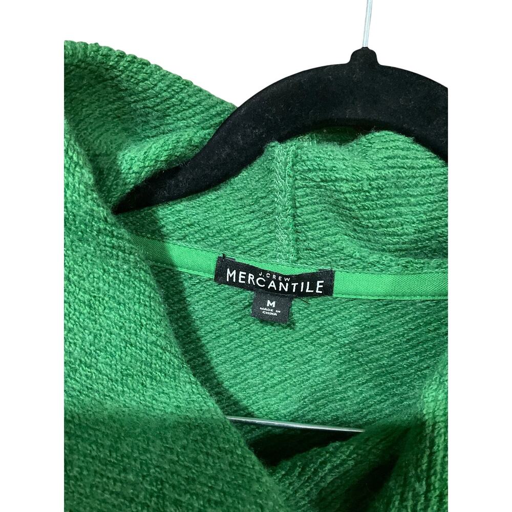 J. Crew Funnelneck Sweatshirt Medium Green - Picture 2 of 3
